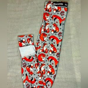 Fleece lined fox leggings